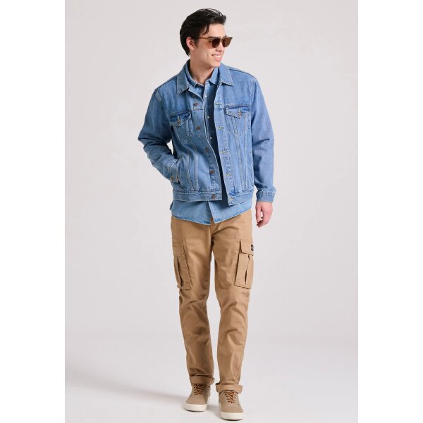 Ανδρικό Μπουφάν Τζιν FUNKY BUDDHA FBM009-072-01 Μπλέ - Image 3