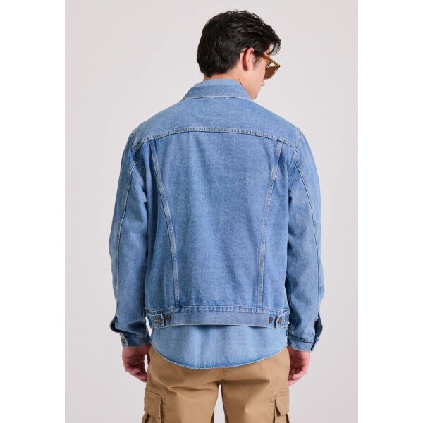 Ανδρικό Μπουφάν Τζιν FUNKY BUDDHA FBM009-072-01 Μπλέ - Image 5