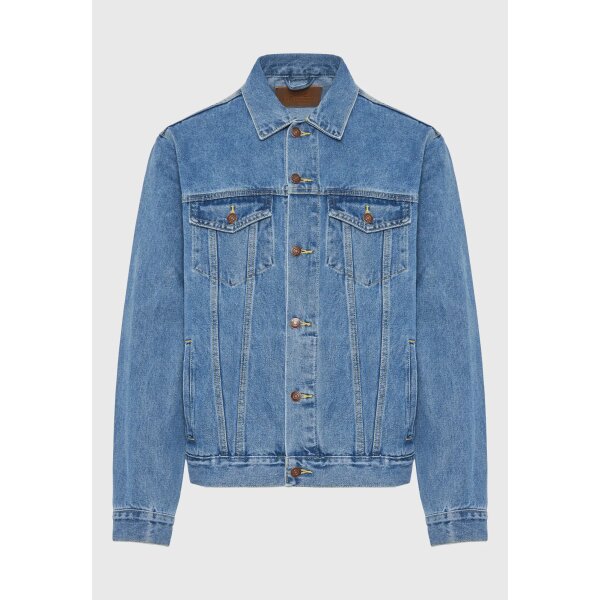 Ανδρικό Μπουφάν Τζιν FUNKY BUDDHA FBM009-072-01 Μπλέ - Image 1