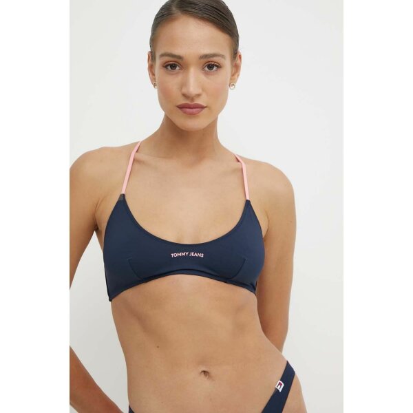 SS24-BID1PC-59X_F1 ΓΥΝΑΙΚΕΙΟ ΜΑΓΙΟ TOP ΜΠΛΕ TOMMY HILFIGER UW0UW05354-C1G - Image 1