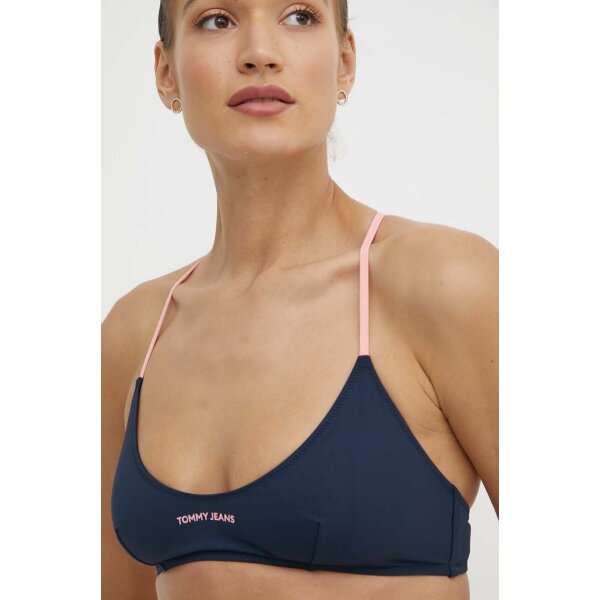 SS24-BID1PC-59X_F4 ΓΥΝΑΙΚΕΙΟ ΜΑΓΙΟ TOP ΜΠΛΕ TOMMY HILFIGER UW0UW05354-C1G - Image 4