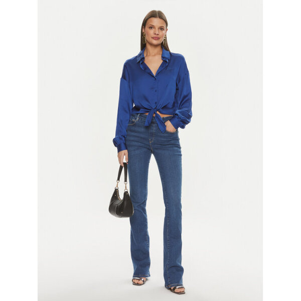 guess-poukamiso-w3gh93-wd8g2-mple-regular-fit-0000303746643 (1) Γυναικείο Guess Πουκάμισο W3GH93 WD8G2 Μπλε Regular Fit - Image 2