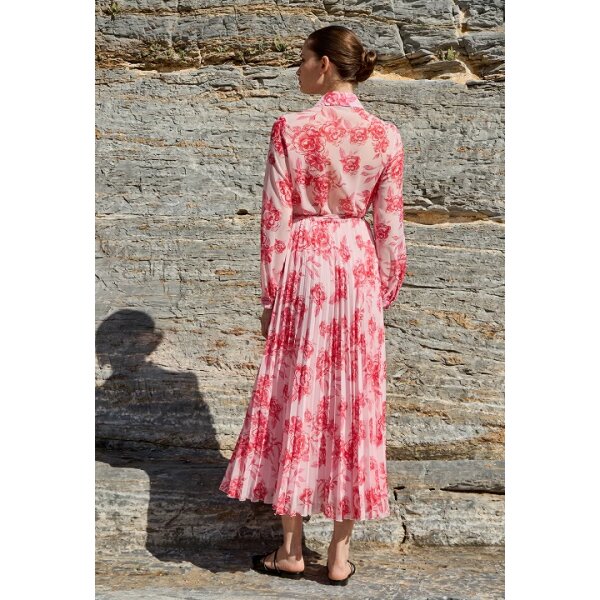 Γυναικείο Φόρεμα πλισέ με λουλούδια Desirre  08.40018 - Image 3