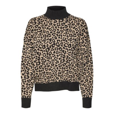 ΓΥΝΑΙΚΕΙΟ ΠΟΛΟΥΛΟΒΕΡ ANIMAL PRINT ΜΑΥΡΟ VERO MODA 10314460