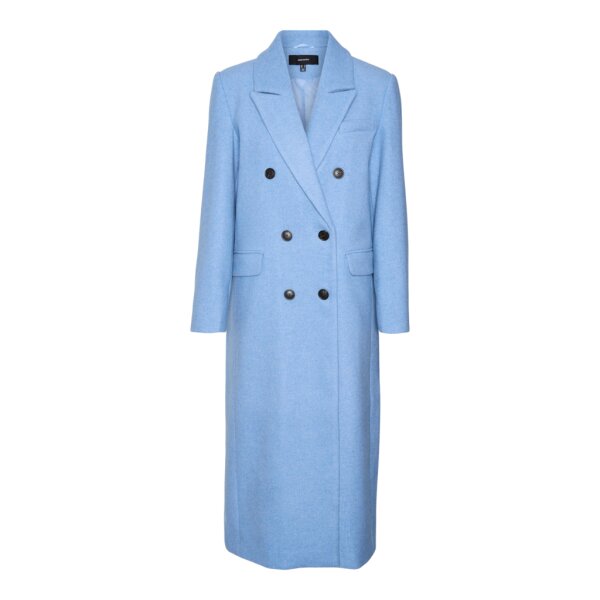 10315484_4574813_front ΓΥΝΑΙΚΕΙΟ ΠΑΛΤΟ ΜΑΛΛΙΝΟ  ΜΑΚΡΥ ΜΠΛΕ VERO MODA 10315484 - Image 1