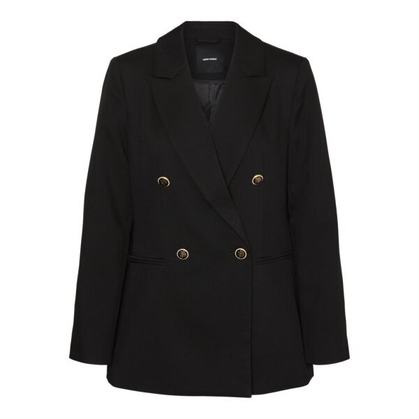 ΓΥΝΑΙΚΕΙΟ LOOSE GOLD BUTTON BLASER BLACK VERO MODA 10316578 - Image 1