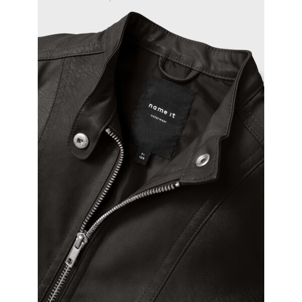 Παιδικό Μπουφάν Δερματίνη Μαύρη NAME IT  13231179 - Image 4