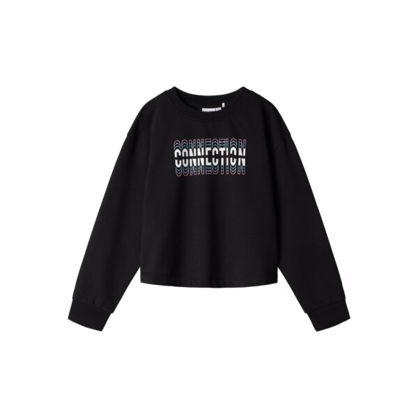 ΠΑΙΔΙΚΗ ΜΠΛΟΥΖΑ ΦΟΥΤΕΡ CROP ΜΑΥΡΗ ΚΟΡΙΤΣΙ NAME IT  13231432 - Image 1