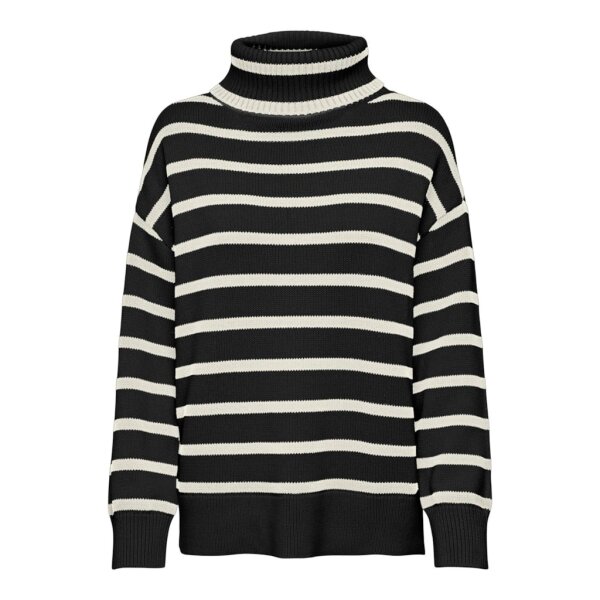 ΓΥΝΑΙΚΕΙΟ ΠΟΥΛΟΒΕΡ ΠΛΕΧΤΟ ΖΙΒΑΓΚΟ ΜΑΥΡΟ ONLY 15327636 - Image 1