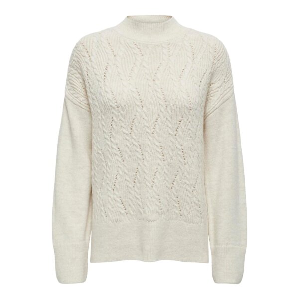 15328233_4552264_front ΓΥΝΑΙΚΕΙΟ ΠΟΥΛΟΒΕΡ ΠΛΕΧΤΟ ΕΚΡΟΥ ONLY 15328233 - Image 1