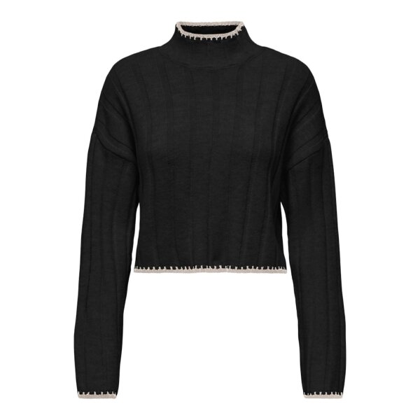 ΓΥΝΑΙΚΕΙΟ ΠΟΥΛΟΒΕΡ ΠΛΕΧΤΟ ΚΟΝΤΟ ΜΑΥΡΟ  ONLY 15329963 - Image 4