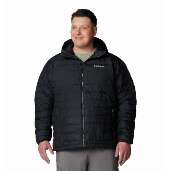 2086942-010-1 Ανδρικό Μπουφάν COLUMBIA PLUS SIZE 2086942 POWDER LITE Μαύρο - Image 1