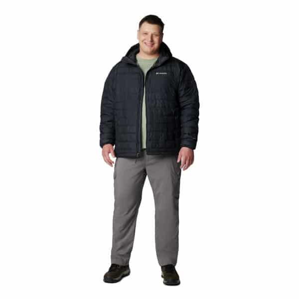 2086942-010-3 Ανδρικό Μπουφάν COLUMBIA PLUS SIZE 2086942 POWDER LITE Μαύρο - Image 4