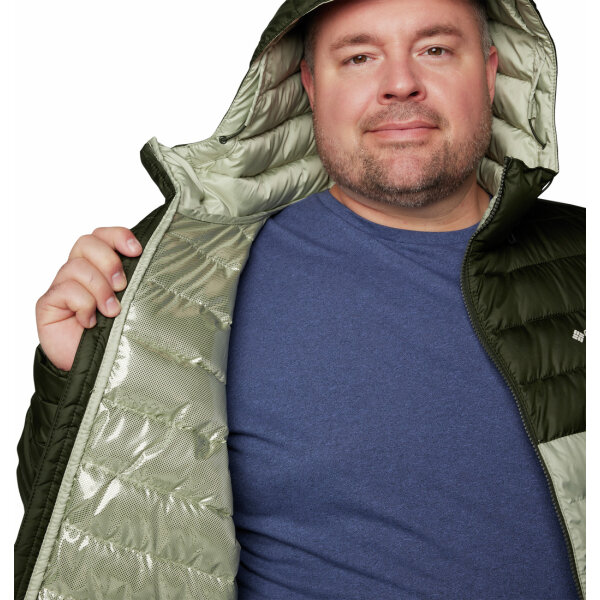 2086942-348-2 Ανδρικό Μπουφάν COLUMBIA PLUS SIZE 2086942 POWDER LITE Πράσινο - Image 3