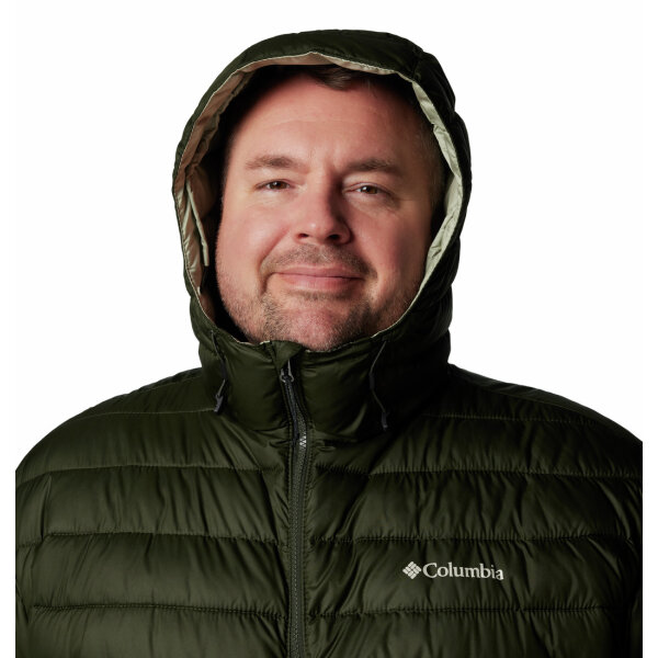 2086942-348-5 Ανδρικό Μπουφάν COLUMBIA PLUS SIZE 2086942 POWDER LITE Πράσινο - Image 6