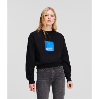 Γυναικεία Μπλούζα Φούτερ KARL LAGERFELD JEANS REGULAR LOGO 240J1807 Μαύρο