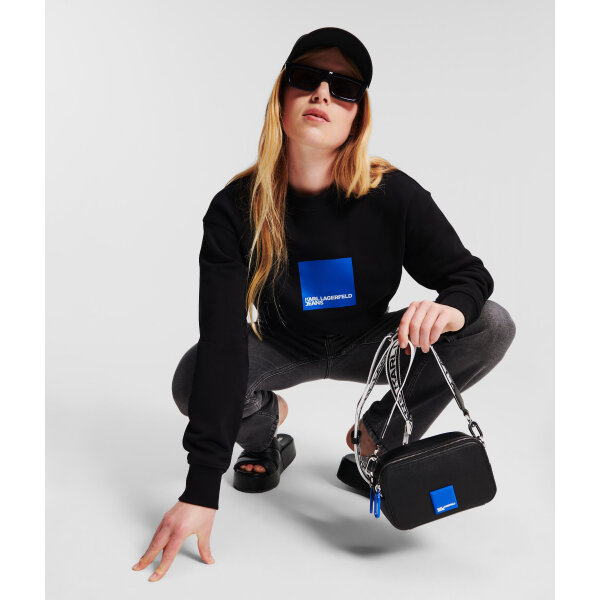 Γυναικεία Μπλούζα Φούτερ KARL LAGERFELD JEANS REGULAR LOGO 240J1807 Μαύρο - Image 5