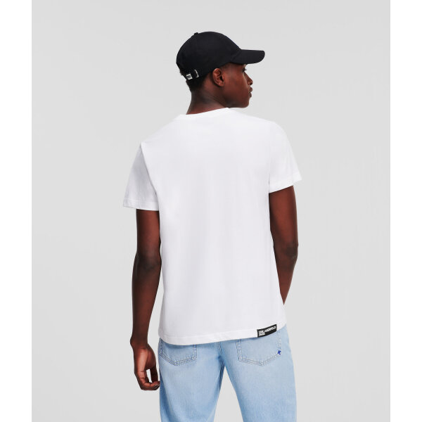 Ανδρική Μπλούζα KARL LAGERFELD JEANS24  235D1700 Λευκό - Image 4