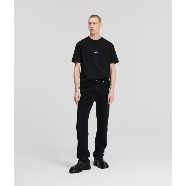 245D1116120_1 Ανδρικό Παντελόνι Τζιν KARL LAGERFELD JEANS STRAIGHT 245D1116 Μαύρο - Image 1