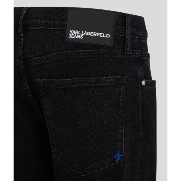 245D1116120_2 Ανδρικό Παντελόνι Τζιν KARL LAGERFELD JEANS STRAIGHT 245D1116 Μαύρο - Image 2