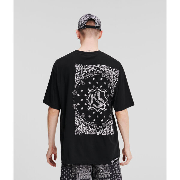 Ανδρική Μπλούζα KARL LAGERFELD JEANS 245D1704 Μαύρο - Image 2