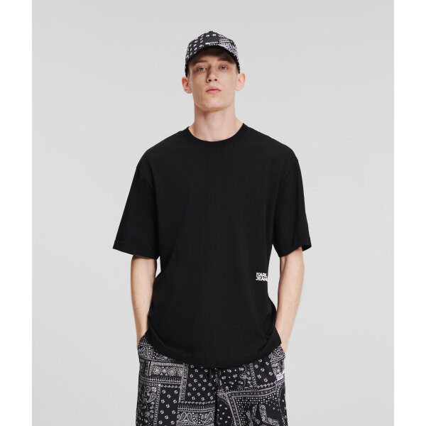 Ανδρική Μπλούζα KARL LAGERFELD JEANS 245D1704 Μαύρο - Image 1