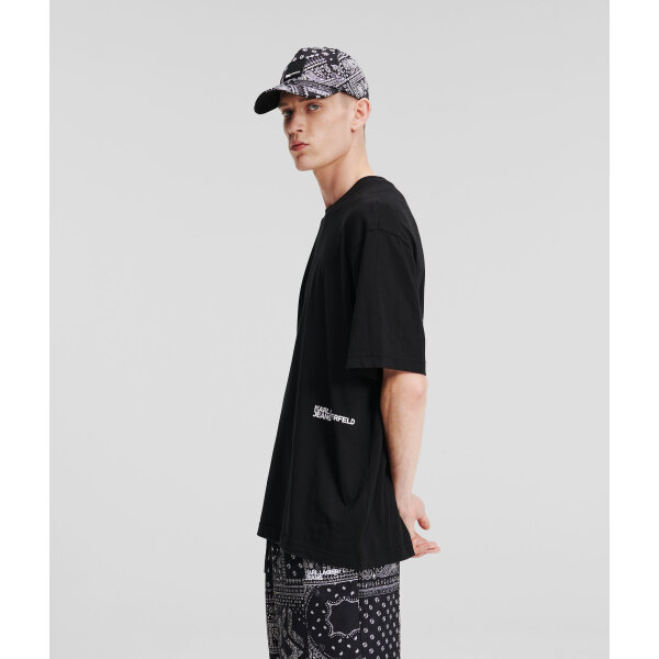 Ανδρική Μπλούζα KARL LAGERFELD JEANS 245D1704 Μαύρο - Image 4