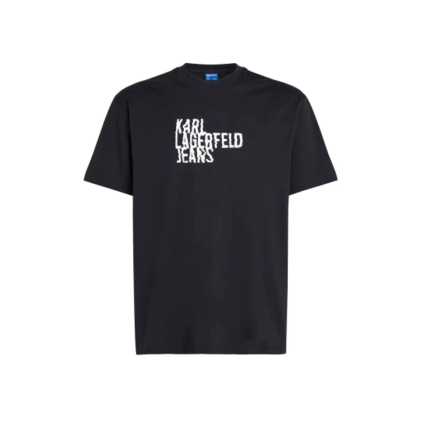 Ανδρική Μπλούζα KARL LAGERFELD JEANS 246D1711 Μαύρο - Image 2