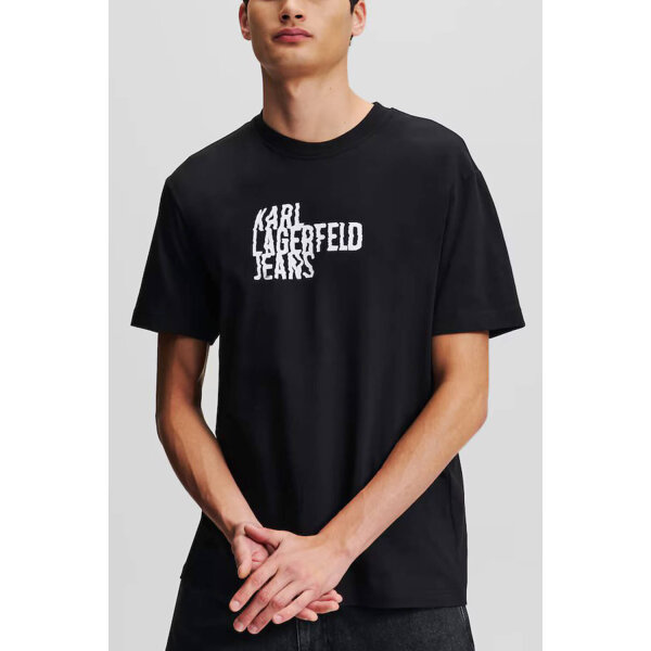 Ανδρική Μπλούζα KARL LAGERFELD JEANS 246D1711 Μαύρο - Image 1