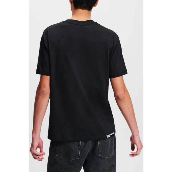 Ανδρική Μπλούζα KARL LAGERFELD JEANS 246D1711 Μαύρο - Image 3