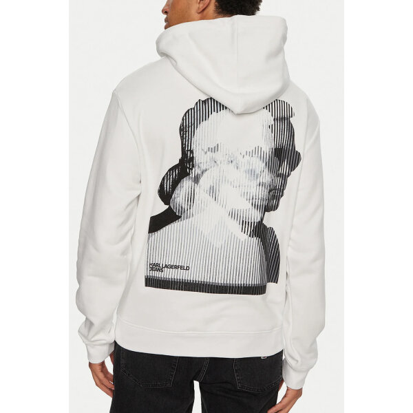 Ανδρική Φούτερ KARL LAGERFELD JEANS 246D1805 Λευκό - Image 2