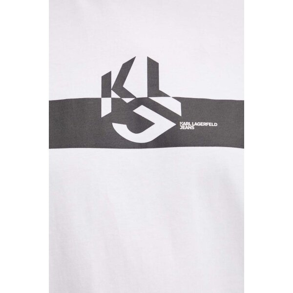 Ανδρική Μπλούζα KARL LAGERFELD JEANS 245D1701 Λευκό - Image 3