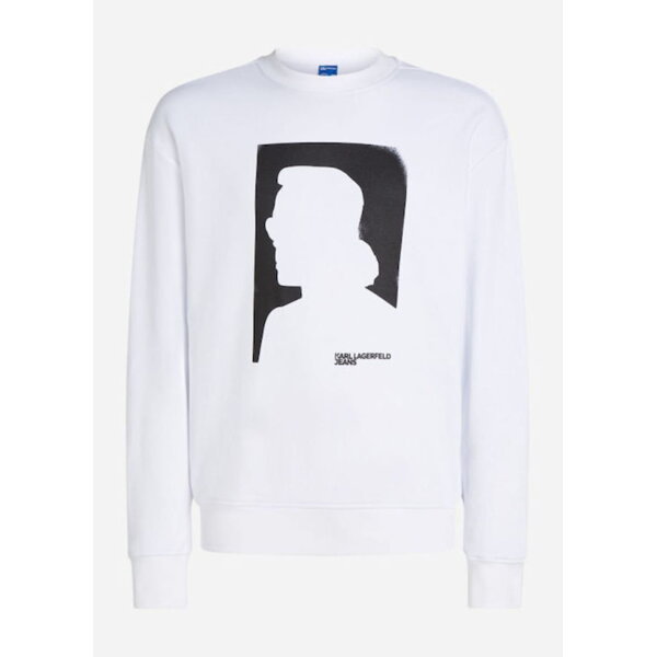Ανδρική Φούτερ KARL LAGERFELD JEANS 245D1807 Λευκό - Image 3