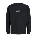 Ανδρική Μπλούζα JACK & JONES 12251775 Μαύρο