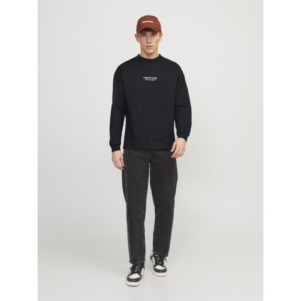 Ανδρική Μπλούζα JACK & JONES 12251775 Μαύρο - Image 4