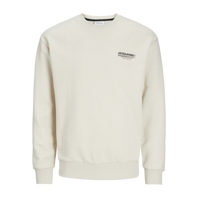 Ανδρική Φούτερ Μπλούζα JACK & JONES 12256831 Εκρού