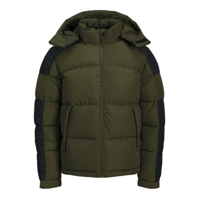 Ανδρικό Μπουφάν PUFFER JACK & JONES 12260428 Πράσινο