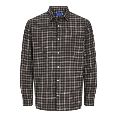 Ανδρικό Πουκάμισο Φανέλα Comfort Fit JACK & JONES 12260776 Καφέ