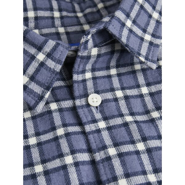 Ανδρικό Πουκάμισο Φανέλα Comfort Fit  JACK & JONES 12260776 Μπλε - Image 2