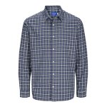 Ανδρικό Πουκάμισο Φανέλα Comfort Fit JACK & JONES 12260776 Μπλε - Image 4
