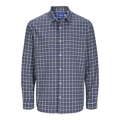 Ανδρικό Πουκάμισο Φανέλα Comfort Fit JACK & JONES 12260776 Μπλε
