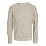 Ανδρική Πουλόβερ JACK & JONES 12259647 Εκρού