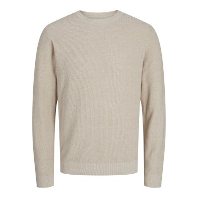 Ανδρική Πουλόβερ JACK & JONES 12259647 Εκρού