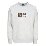 Ανδρική Φούτερ Μπλούζα JACK & JONES 12262958 Λευκό