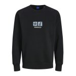 Ανδρική Φούτερ Μπλούζα JACK & JONES 12262958 Μαύρο - Image 4