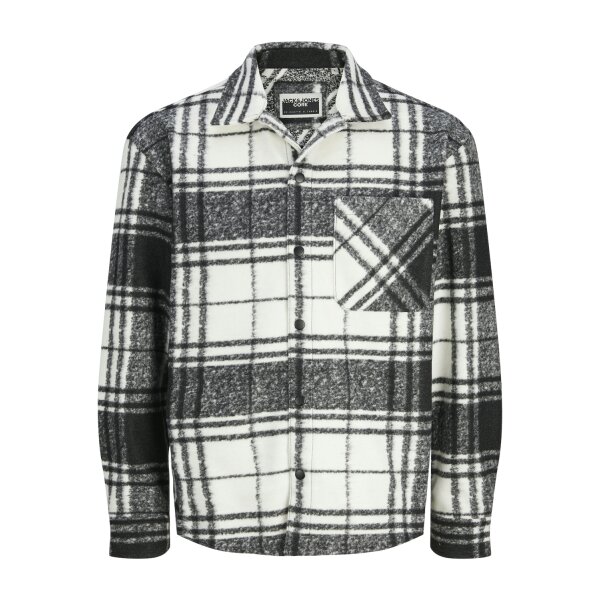 JACK&JONES_Autumnwinter_4574648_12263249 Ανδρικό Πουκάμισο Φανέλα OVERSHIRT  JACK & JONES 12263249 Λευκό Μαύρο - Image 1