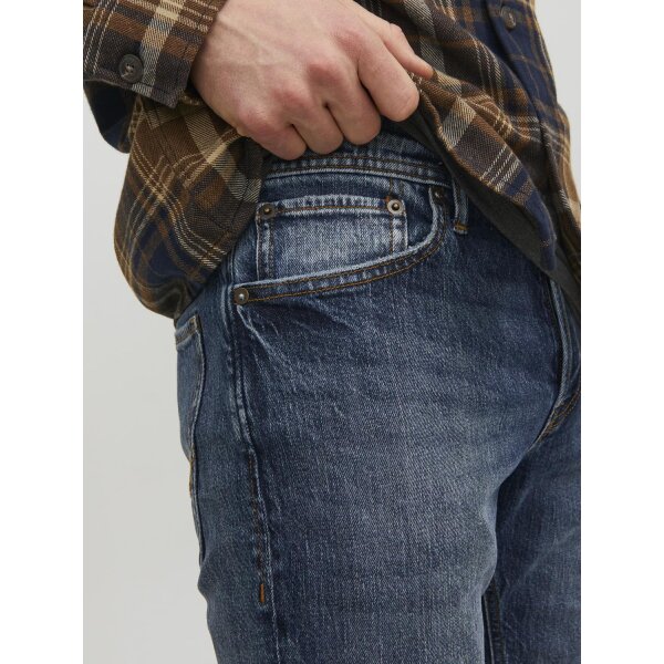 JJIMIKE JJORIGINAL SBD 551 NOOS Ανδρικό Παντελόνι Τζιν JACK & JONES Tapered Fit 12237306 Μπλε - Image 4