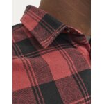 Ανδρικό Πουκάμισο Φανέλα Καρό JACK & JONES 12258425 Κόκκινο Μαύρο - Image 6