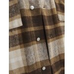 Ανδρικό Πουκάμισο Φανέλα OVERSHIRT JACK & JONES 12260658 Μπέζ Καφέ - Image 2