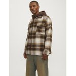 Ανδρικό Πουκάμισο Φανέλα OVERSHIRT JACK & JONES 12260658 Μπέζ Καφέ - Image 3